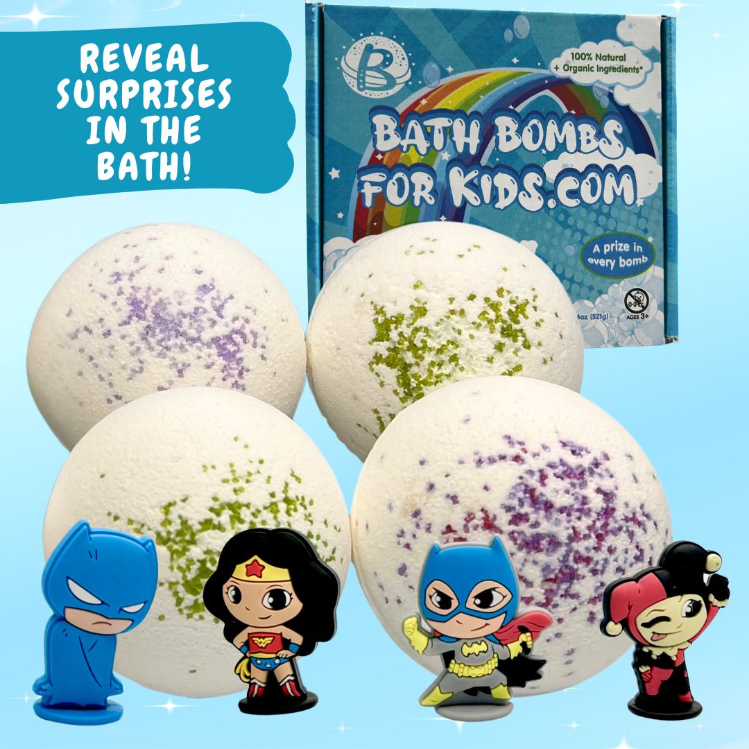 100% Natural JUMBO Bath Bombs With Superhero Surprise