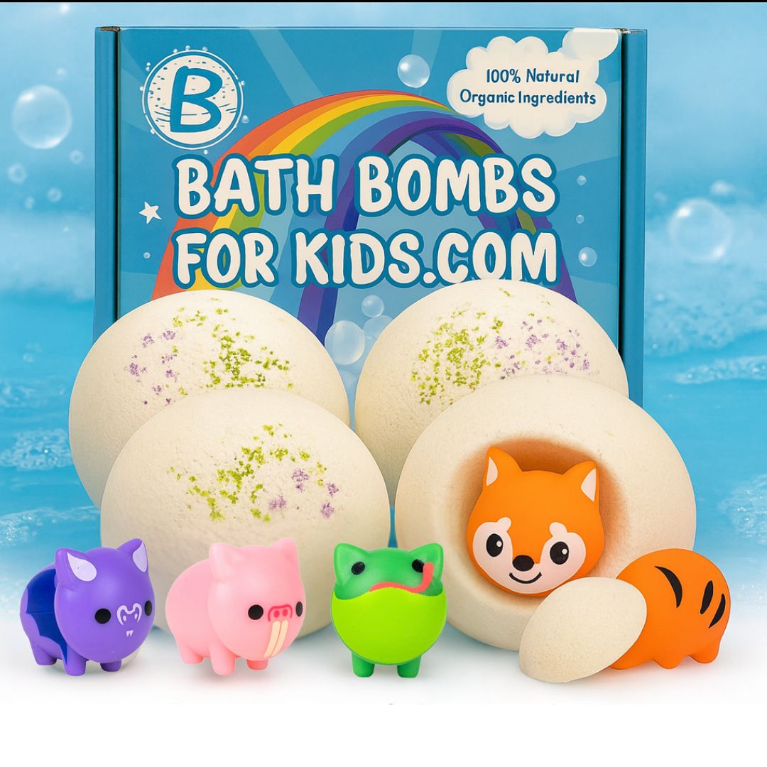100% Natural Bath Bombs With Animal Surprise