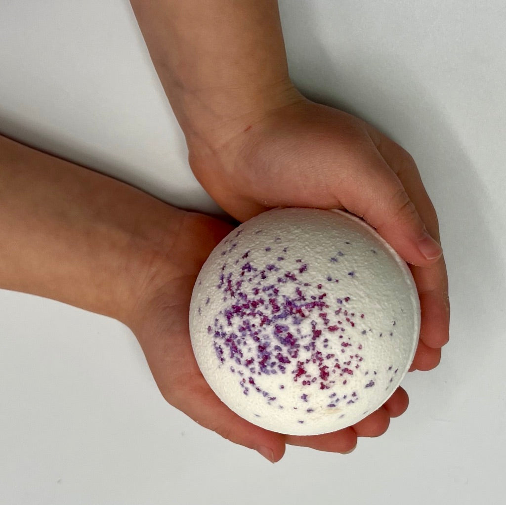 large natural bath bombs for kids with toy ninja surprise inside