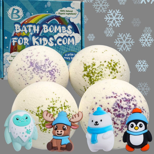 January Snow Day Surprise All-Natural Jumbo Bath Bombs – Pre-Order