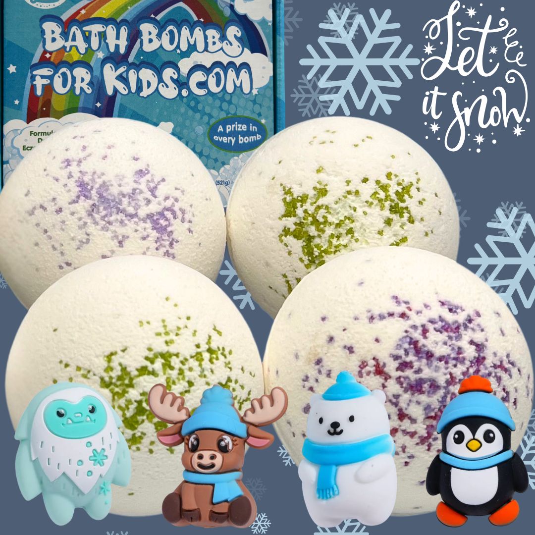 January Snow Day Surprise All-Natural Jumbo Bath Bombs – Pre-Order