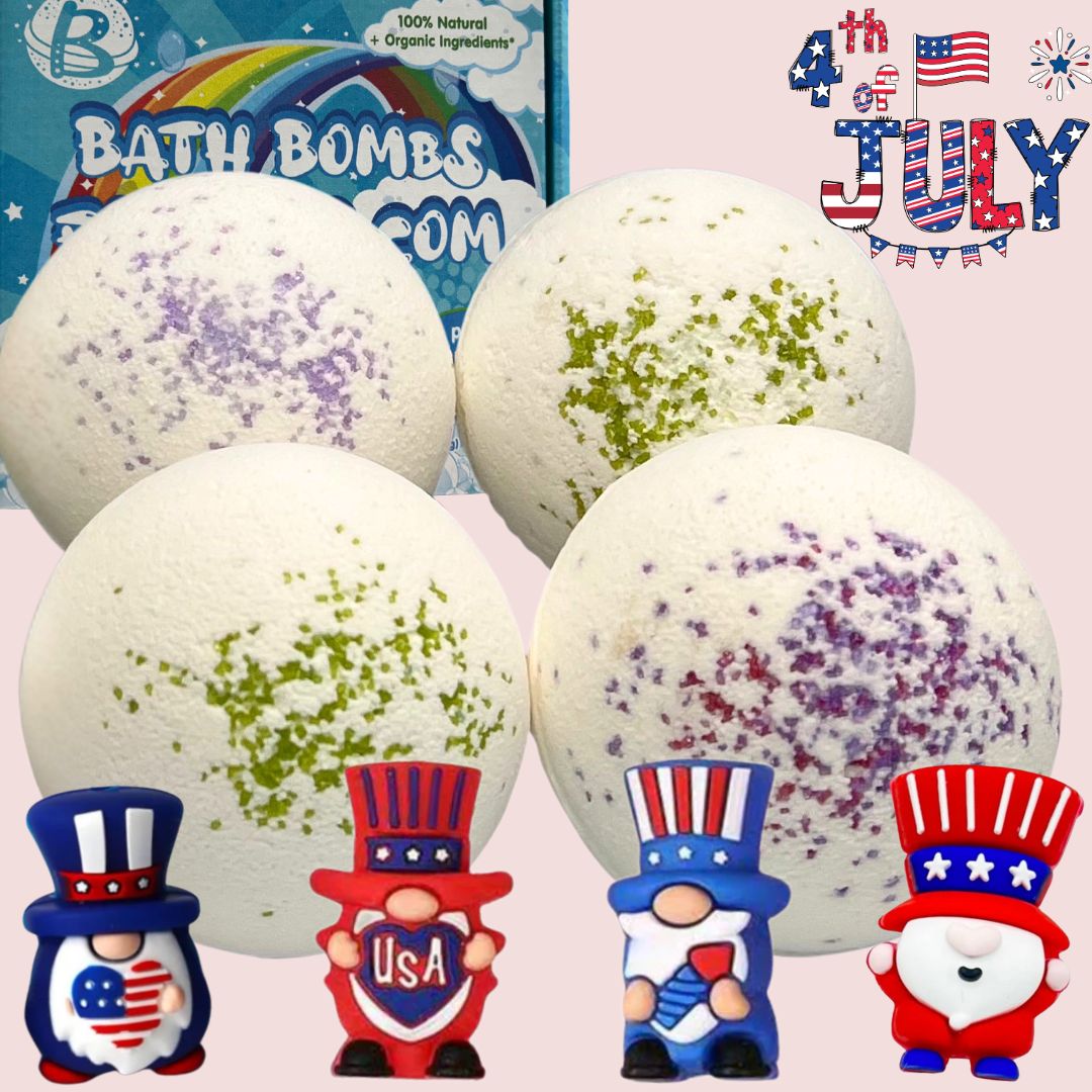 July Fourth Independence Surprise All-Natural Jumbo Bath Bombs – Pre-Order