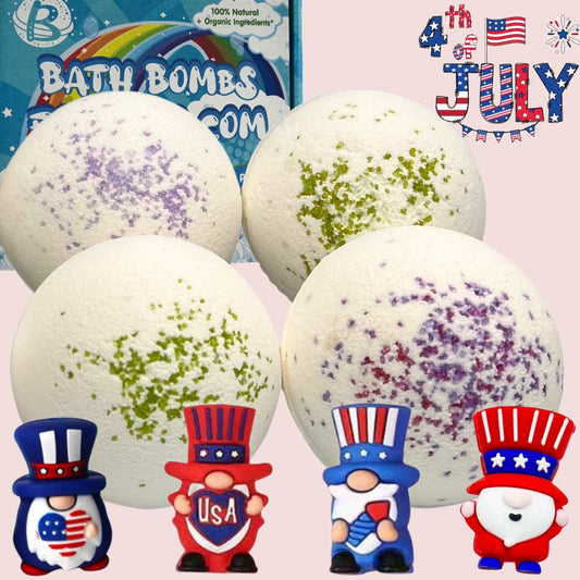 July Fourth Independence Surprise All-Natural Jumbo Bath Bombs – Pre-Order
