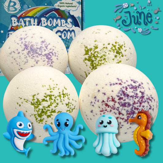 June Ocean Surprise All-Natural Jumbo Bath Bombs – Pre-Order
