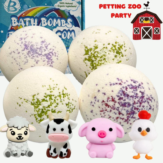 September Petting Zoo Surprise All-Natural Jumbo Bath Bombs – Pre-Order