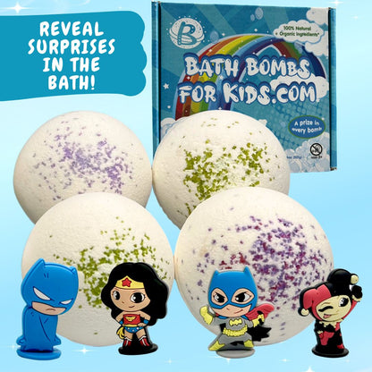 100% Natural JUMBO Bath Bombs With Superhero Surprise