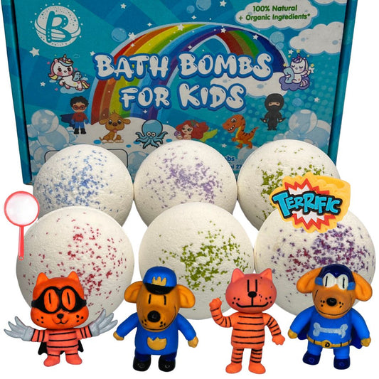 All-Natural Bath Bombs With Dog-Detective Surprise (6-Pack)