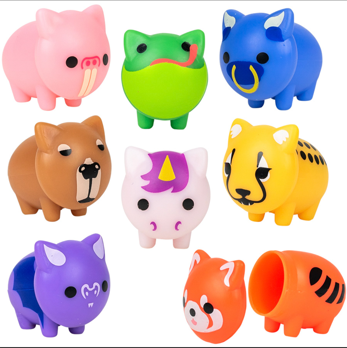 bath bombs for kids with animal toys