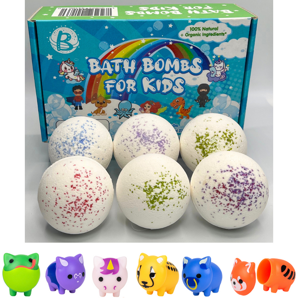 100% Natural Bath Bombs With Animal Surprise (6-Pack) – Bath
