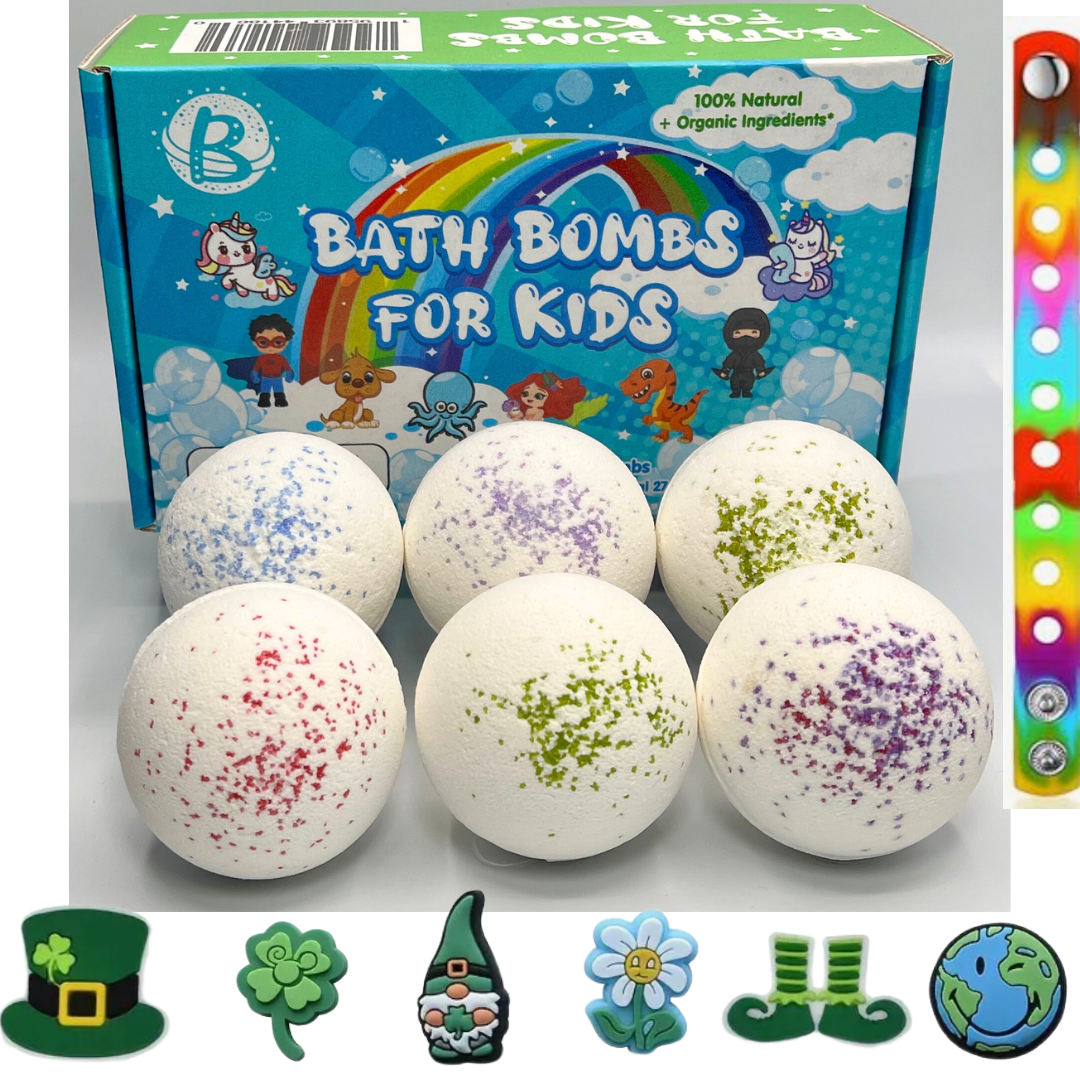 100% Natural Bath Bombs With St. Patrick's Day Surprise (6-Pack)