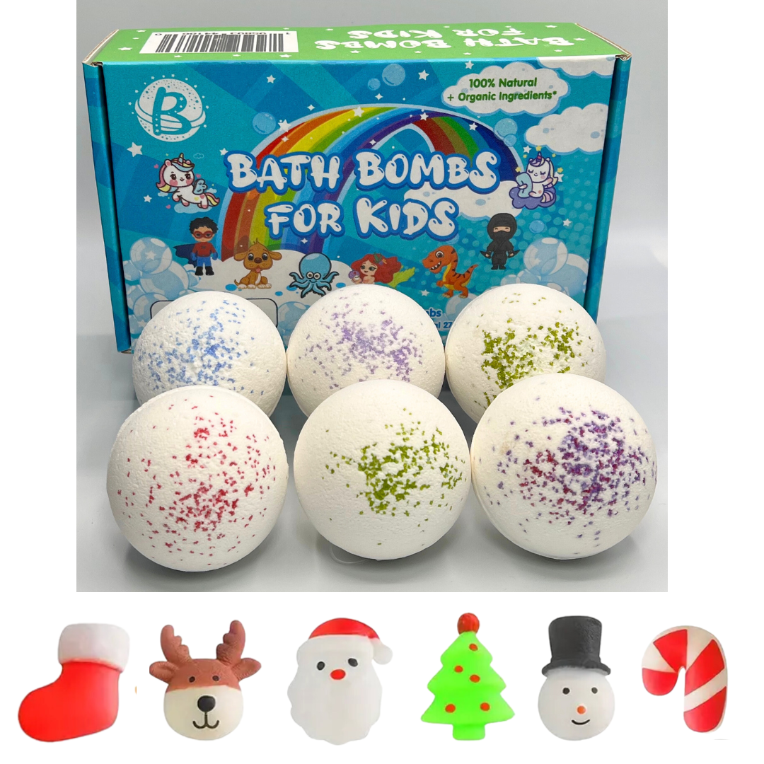 all-natural-bath-bombs-with-christmas-squishy-surprise