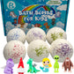 dragon, unicorn, gnome, alien, mermaid and Sasquatch in the Mythical Creature bath bomb set.  
