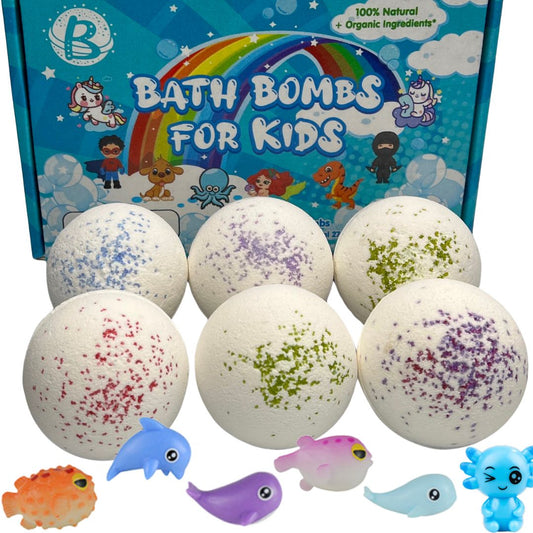 100% Natural Bath Bombs With Sea Creature Surprise (6-Pack)