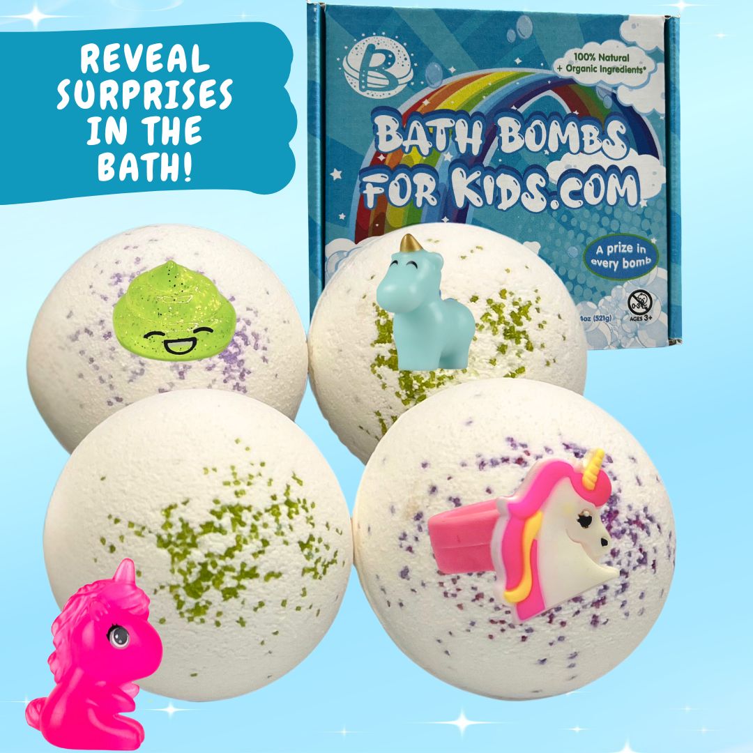 100% Natural JUMBO Bath Bombs With Unicorn Surprise