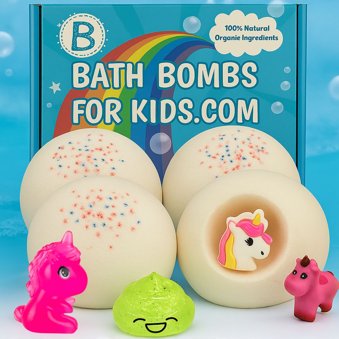 100% Natural Bath Bombs With Unicorn Surprise