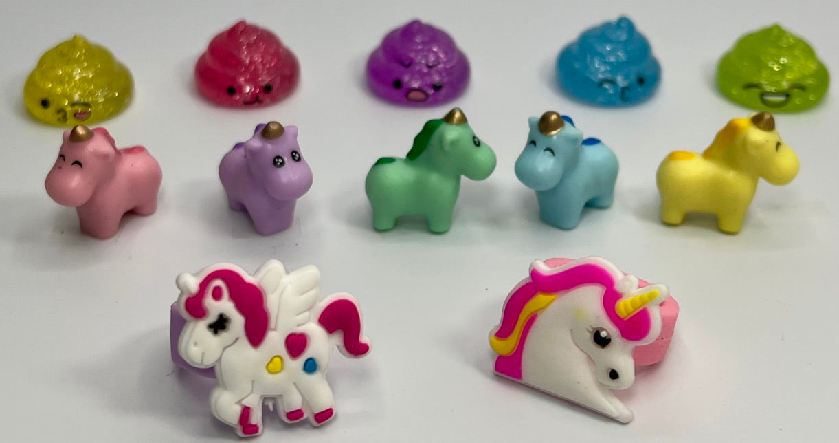 natural bath bombs for kids with toy unicorn surprise inside